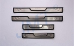 Накладки на пороги стальные OEM Style JMT Honda CR-V IV 2012-2016