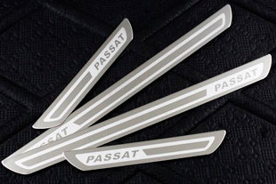 Накладки на пороги стальные OEM-Tuning Volkswagen Passat B8​ 2015-2019 no.5544