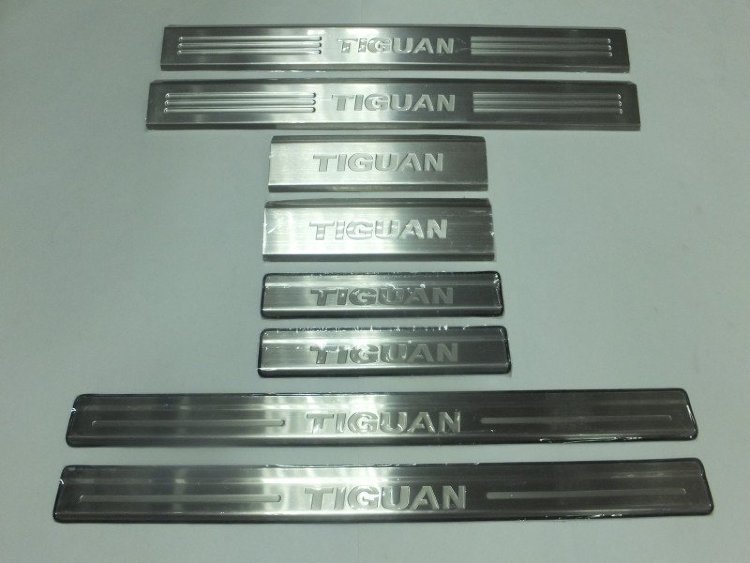 Накладки на пороги стальные OEM-Tuning Volkswagen Tiguan I 2008-2016 no.9268
