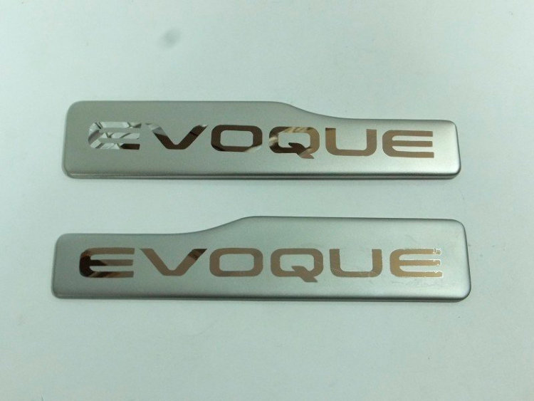 Накладки на пороги стальные OEM-Tuning Land Rover Range Rover Evoque 2011-2019 no.9364