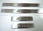 Накладки на пороги стальные Omsa Line Volkswagen Jetta VI 2011-2019