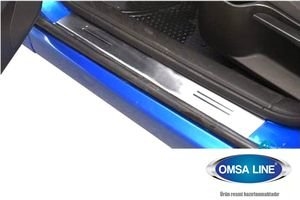 Накладки на пороги стальные Omsa Line Volkswagen Polo V 2009-2019 ― Auto-Clover