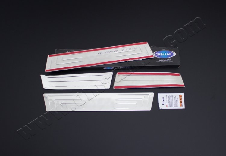 Накладки на пороги стальные Omsa Line Hyundai ix35 2009-2015 no.16418