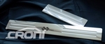Накладки на пороги стальные &quot;симметрия&quot; полированные Croni Mazda 6 III 2013-2019
