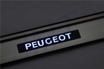 Накладки на пороги стальные с LED подсветкой JMT Peugeot 207 2006-2012