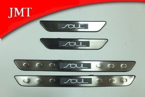 Накладки на пороги стальные с Led подсветкой JMT KIA Soul 2009-2013 ― Auto-Clover