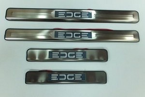 Накладки на пороги стальные с LED подсветкой JMT Ford Edge 2007-2019 ― Auto-Clover