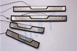 Накладки на пороги стальные с LED подсветкой OEM Style JMT Honda CR-V IV 2012-2016