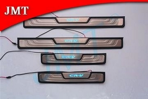 Накладки на пороги стальные с LED подсветкой OEM Style JMT Honda CR-V IV 2012-2016 ― Auto-Clover