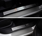 Накладки на пороги верхние стальные OEM-Tuning Volkswagen Tiguan I 2008-2016