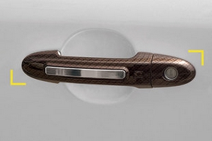 Накладки на ручки дверей карбон Kyoungdong Hyundai Santa Fe 2006-2009 ― Auto-Clover