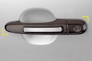 Накладки на ручки дверей под карбон Kyoungdong Hyundai Tucson 2004-2009 ― Auto-Clover