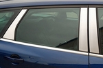 Накладки на стойки дверей алюминиевые Alu-Frost Honda Civic IX 2012-2019