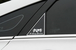 Накладки на стойки дверей ArtX (тип - С) Hyundai Sonata 2009-2014