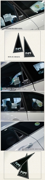Накладки на стойки дверей ArtX (тип - С) Chevrolet Captiva 2006-2019