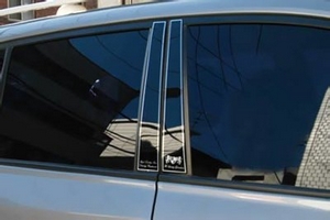 Накладки на стойки дверей ArtX (тип - В) Renault Koleos 2007-2015 ― Auto-Clover