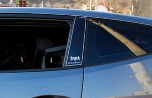 Накладки на стойки дверей ArtX (тип - В) Hyundai Veloster 2011-2019 ― Auto-Clover