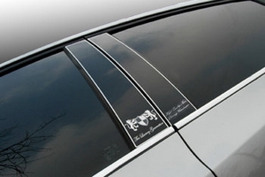 Накладки на стойки дверей ArtX (тип - В) Chevrolet Cruze 2008-2016 ― Auto-Clover