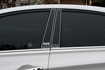Накладки на стойки дверей ArtX (тип - В) Hyundai Sonata 2009-2014