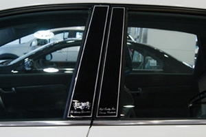 Накладки на стойки дверей ArtX (тип - В) Chevrolet Captiva 2006-2019 ― Auto-Clover