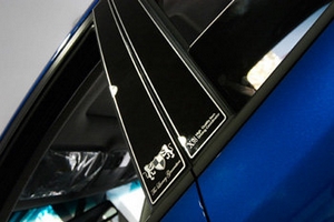 Накладки на стойки дверей ArtX (тип - В) KIA Cerato 2009-2012 ― Auto-Clover
