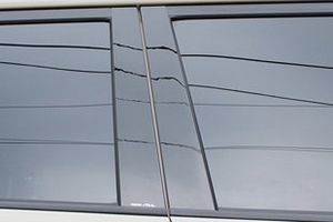 Накладки на стойки дверей (тип B) Racetech KIA Soul 2009-2013 ― Auto-Clover