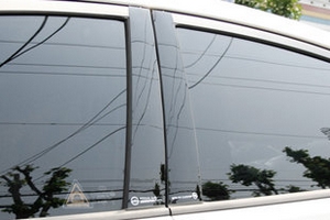 Накладки на стойки дверей (тип B) Racetech Hyundai Elantra 2010-2015 ― Auto-Clover