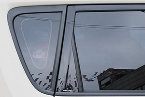 Накладки на стойки дверей (тип С) Racetech KIA Soul 2009-2013 ― Auto-Clover