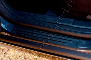 Накладки на внутренние пороги дверей пластиковые Русская Артель Opel Astra H 2004-2014 ― Auto-Clover