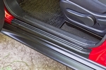 Накладки на внутренние пороги дверей пластиковые Русская Артель Nissan Juke 2011-2019