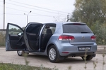 Накладки на внутренние пороги дверей пластиковые (вариант 1) Русская Артель Volkswagen Golf VI 2009-2013