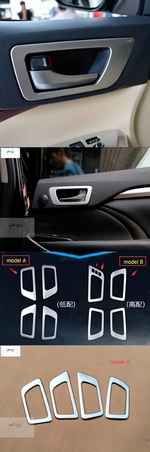 Накладки на внутренние ручки дверей без отверстий OEM-Tuning Toyota Highlander 2014-2019