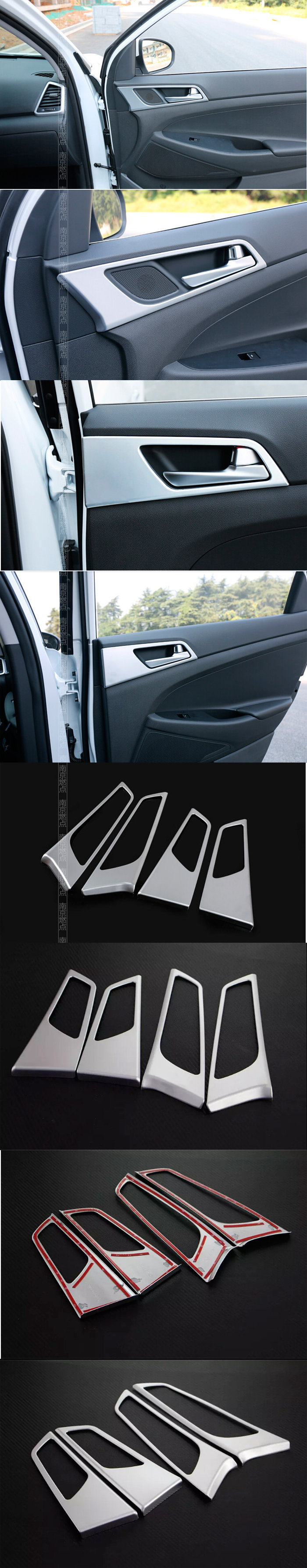 Накладки на внутренние ручки дверей OEM-Tuning Hyundai Tucson 2015-2019 no.10966