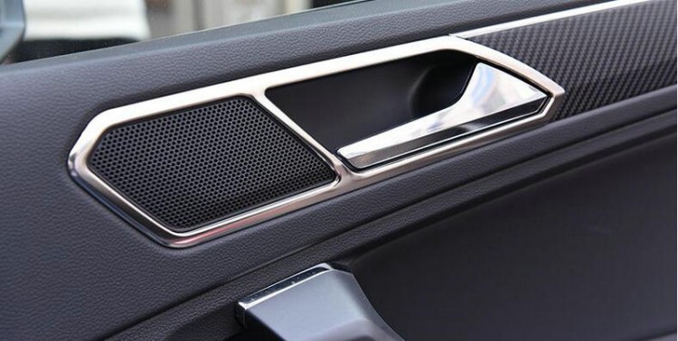 Накладки на внутренние ручки дверей стальные OEM-Tuning Volkswagen Tiguan II 2016-2019 no.5567