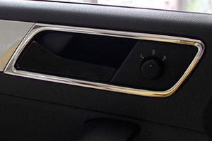 Накладки на внутренние ручки дверей стальные OEM-Tuning Skoda Rapid 2012-2019 ― Auto-Clover