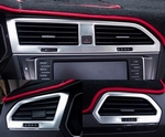 Накладки на воздуховоды торпеды стальные OEM-Tuning Volkswagen Tiguan II 2016-2019