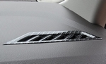 Накладки на воздуховоды верхние пластиковые карбон OEM-Tuning Volkswagen Tiguan II 2016-2019