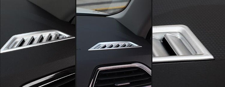Накладки на воздуховоды верхние пластиковые OEM-Tuning Volkswagen Tiguan II 2016-2019 no.5573