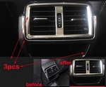Накладки на воздуховоды заднего ряда стальные OEM-Tuning Skoda Kodiaq 2016-2019