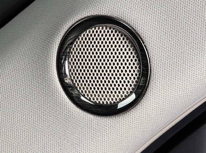 Накладки на высокочастотные динамики пластиковые черные OEM-Tuning Mazda CX-5 2017-2019 no.1889
