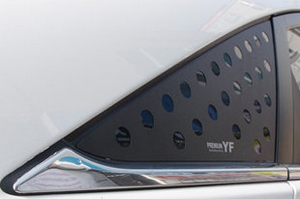 Накладки на заднее боковое окно Racetech Hyundai Sonata 2009-2014 ― Auto-Clover