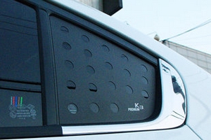 Накладки на заднее боковое окно Racetech KIA Cerato 2013-2018 ― Auto-Clover