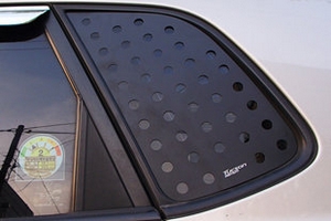 Накладки на заднее боковое окно Racetech Hyundai Tucson 2004-2009 ― Auto-Clover