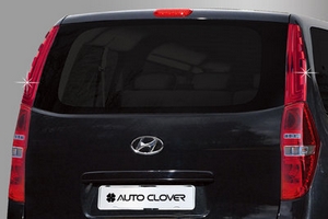 Накладки на задние стойки красные Autoclover Hyundai Grand Starex (H-1) 2007-2019 ― Auto-Clover