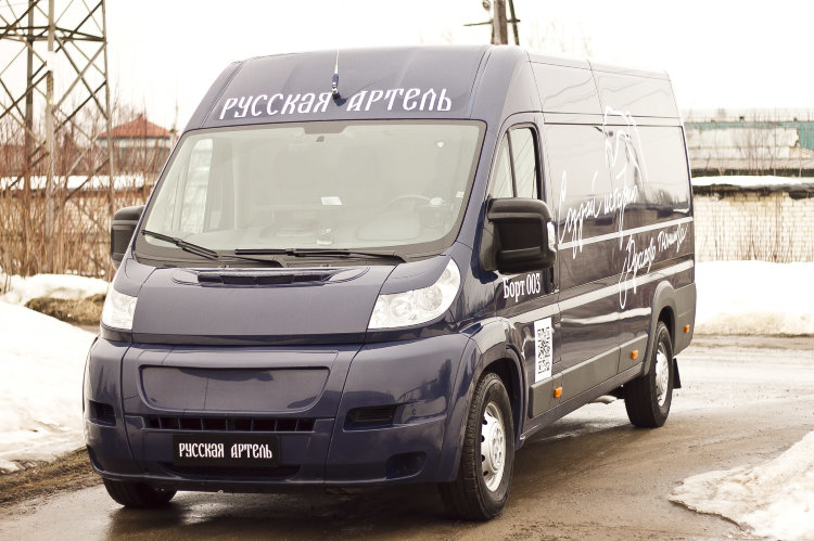 Накладки на зеркала пластиковые (вариант 2) Русская Артель Citroen Jumper 2006-2019 no.738
