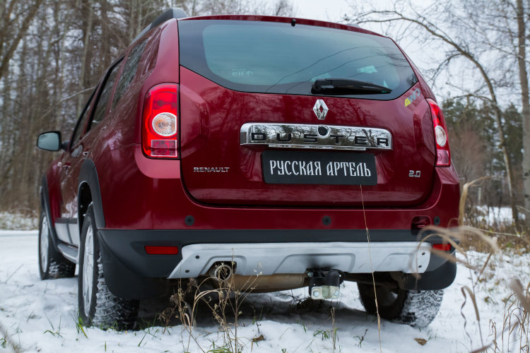 Обвес на задний бампер пластиковый Русская Артель Renault Duster 2011-2019 no.18457