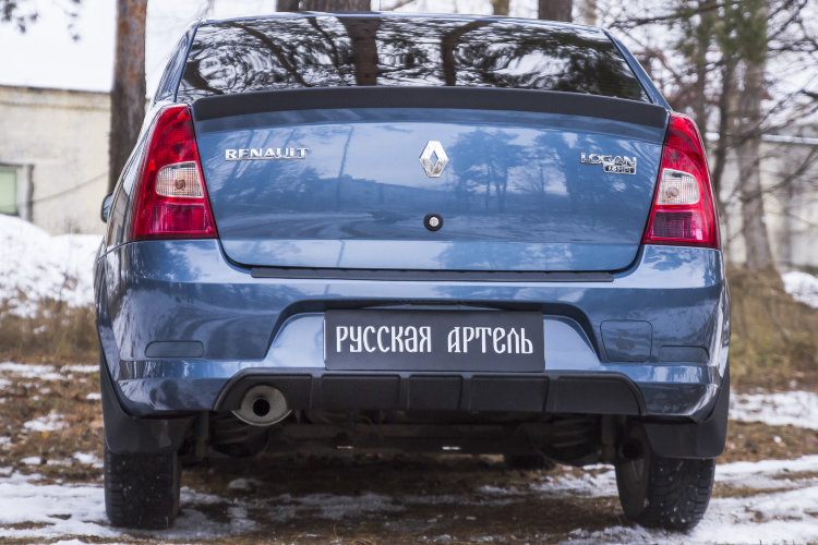 Обвес на задний бампер пластиковый Русская Артель Renault Logan 2004-2012 20145