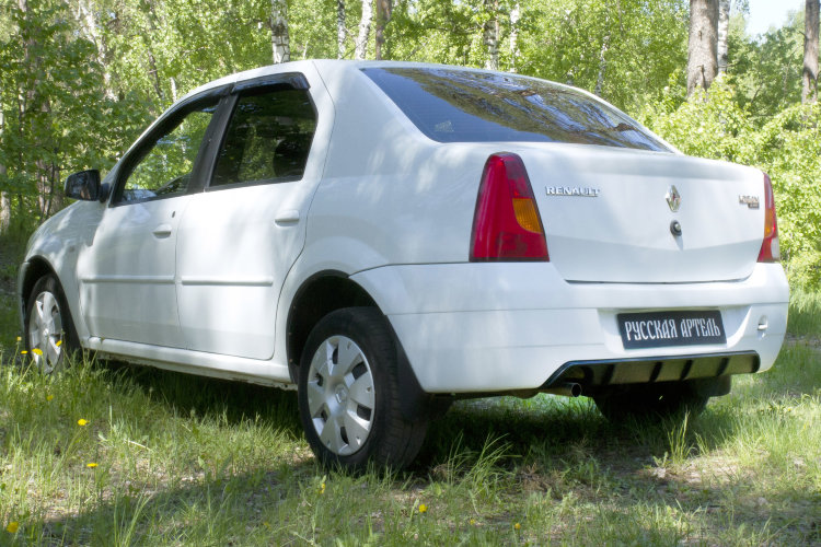 Обвес на задний бампер пластиковый Русская Артель Renault Logan 2004-2012 20144