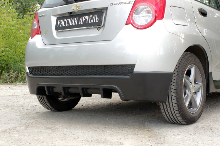 Обвес на задний бампер пластиковый Русская Артель Chevrolet Aveo 2006-2011 no.756