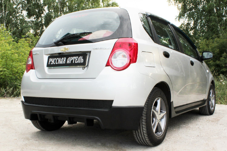 Обвес на задний бампер пластиковый Русская Артель Chevrolet Aveo 2006-2011 no.757